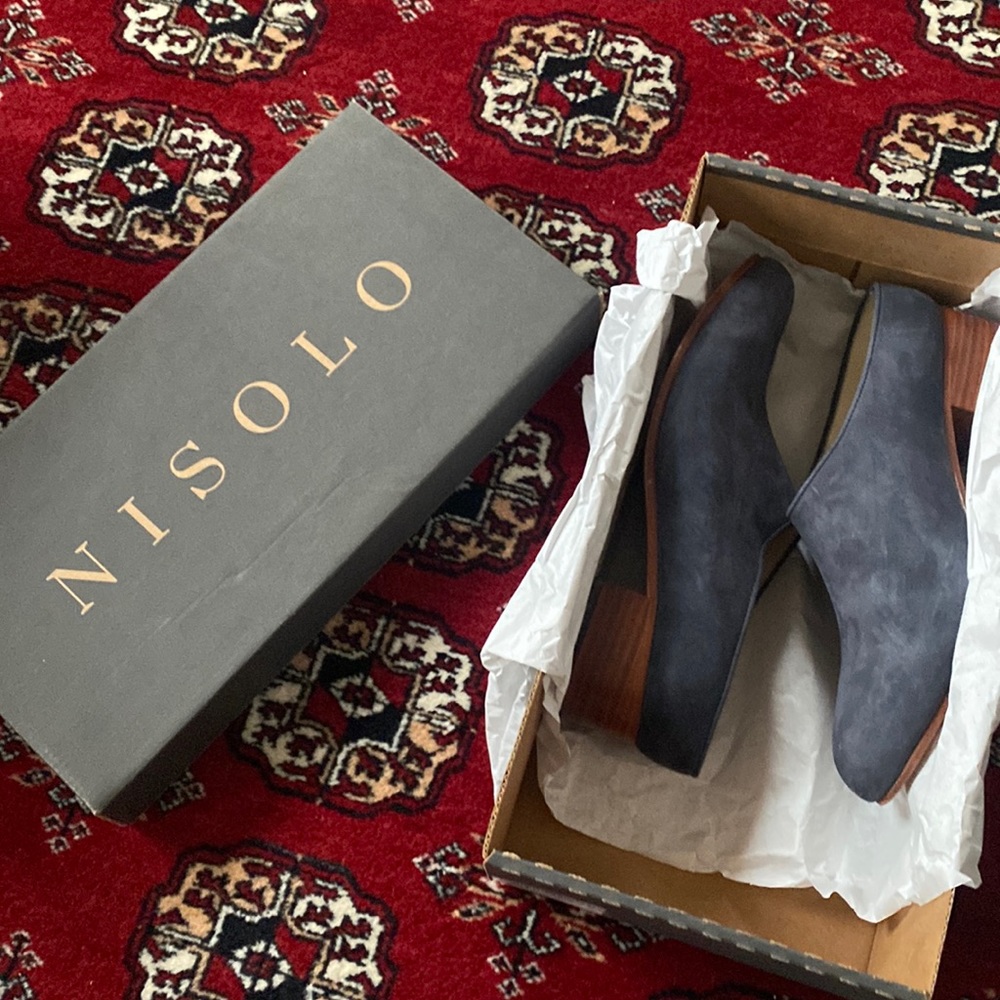 Nisolo Sofia Mule - Indigo / 7.5